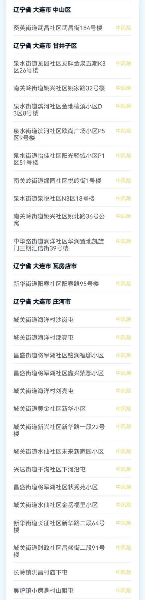 大连一地调整为高风险地区-大连高风险吗-第1张图片